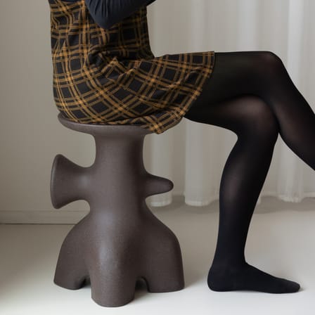 Tabouret Archeo brun / H 46,7 cm - Jaime Hayón - Magis