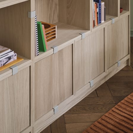 Accessoire / Socle L 131 x P 35 x H 10 cm - Pour modules Stacked Medium ou Large - Muuto