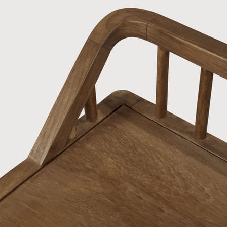 Banc Spindle bois marron / 150 cm - Teck recyclé - Ethnicraft