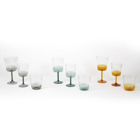 Bicchiere da vino 1001 Nuits vetro blu / Vetro soffiato - Maison Sarah Lavoine