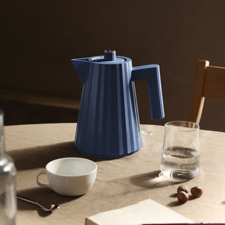 Bouilloire électrique Plissé plastique bleu / 1 L - Alessi