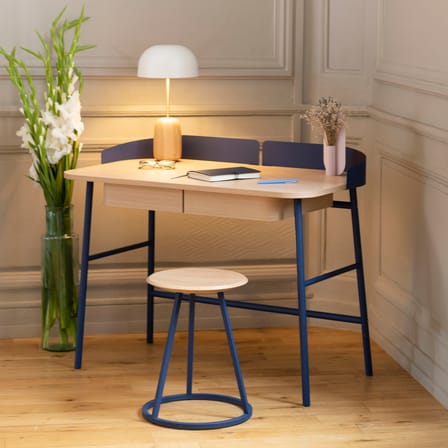 Bureau Victor bois naturel / L 100 x P 59 cm - Hartô