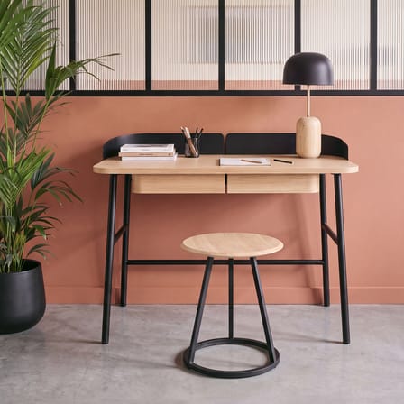 Bureau Victor bois naturel / L 100 cm x P 59 cm - Hartô