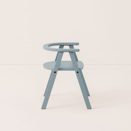 Chaise enfant Growing Green bois bleu - NOBODINOZ