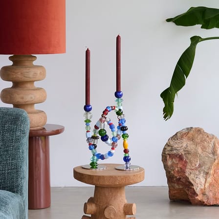 Chandelier Perles verre multicolore - Pols Potten