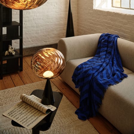 Ridge Cushion textile blue / 45 x 45 cm - Hand-woven - Tom Dixon