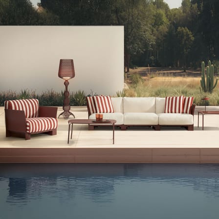 Fauteuil rembourré Pop Outdoor Monoblock - Kartell