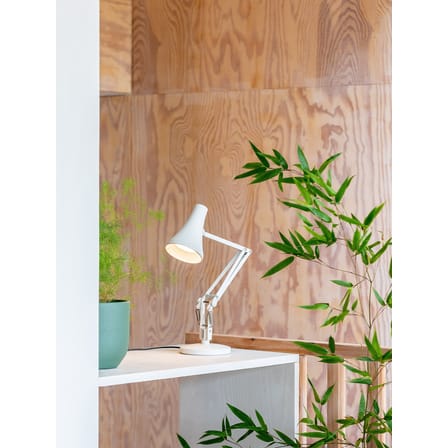 Lampada da tavolo 90 Mini Mini LED metallo bianco / LED - Collegamento alla rete elettrica o USB - Anglepoise