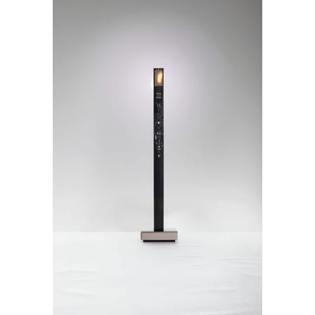 Lampe de table My New Flame plastique noir / Bougie LED - 40 cm / Version USB - Ingo Maurer