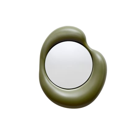 Miroir mural Ingres - Auguste céramique vert / L 44 x H 52,5 cm - Moustache