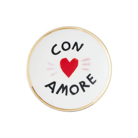 Piatto da dessert Con Amore ceramica rosso / Ø 17 cm - Bitossi Home