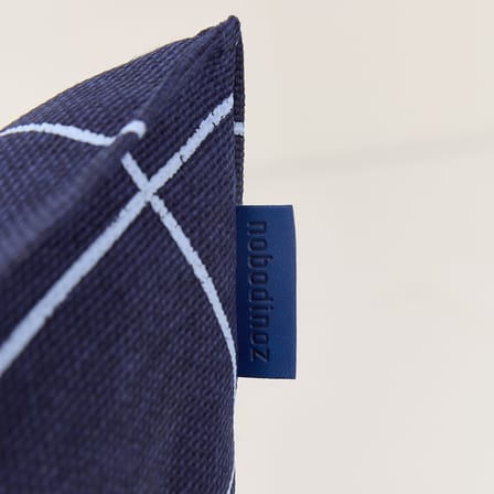Pouf enfant Vibes tissu bleu - NOBODINOZ