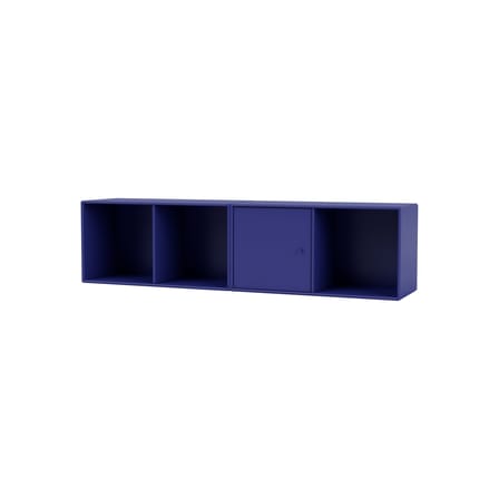 Rangement mural Line bois bleu / L 139.2 x P 30 cm H 35.4 cm - MONTANA