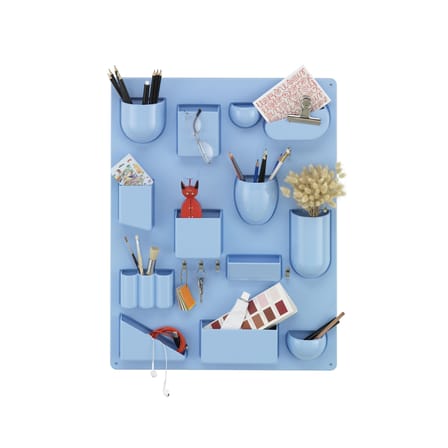 Rangement mural Uten.Silo II RE bleu / Plastique recyclé - Dorothee Becker (1970) - 52 x 68 cm - Vitra