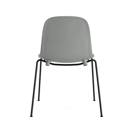 Stapelbarer Stuhl Form plastikmaterial grau / 4 Metallbeine - Normann Copenhagen