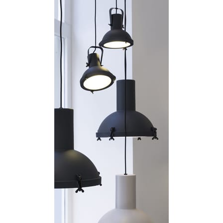 Suspension Projecteur 165 métal gris noir / Ø 17 cm - Le Corbusier, réédition 1954 - Nemo