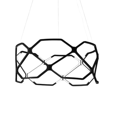 Suspension Titia Minor LED plastique noir / Ø 70 x H 31 cm - Nemo