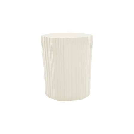 Table d'appoint Corteza plastique blanc / 36 x 38 x H 48 cm - Kartell