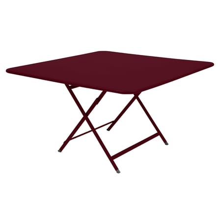 Table pliante Caractère métal violet / 128 x 128 cm / Seconde vie - Fermob