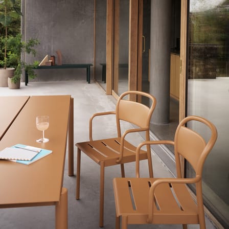 Table rectangulaire Linear métal /  220 x 90 cm - Muuto