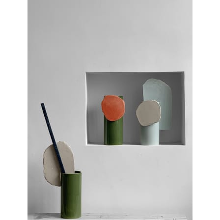 Vase Découpage - Disque céramique vert / Bouroullec, 2020 - Vitra