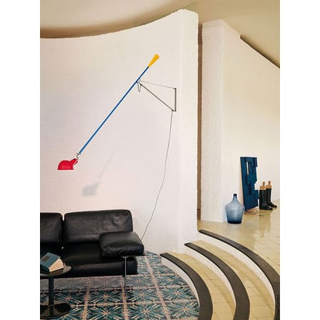 Applique avec prise 265 métal multicolore / L 205 cm - Modèle de 1973 - Flos