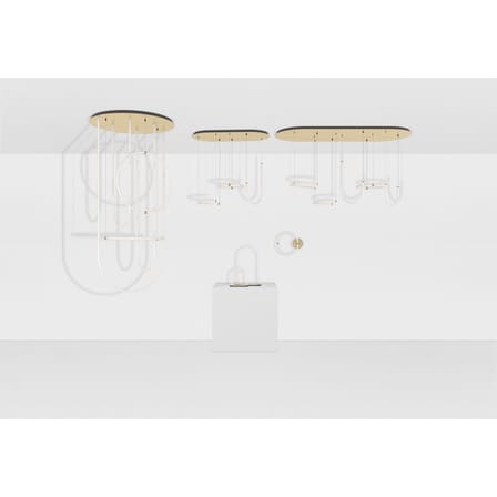 Applique Unseen LED - O plastique blanc / Ø 34 cm - Petite Friture
