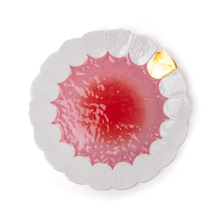 Assiette de présentation Teeth céramique rose / Ø 33 cm - Seletti
