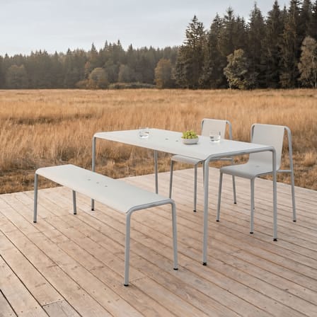 Banc Panorama métal gris / L 140 cm - TIPTOE