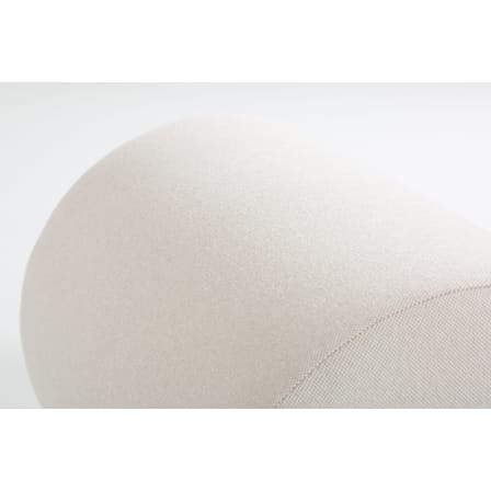 Banc rembourré Place des Petits Pères tissu gris Court par José Lévy / L 60 cm - Exclusivité Made In Design - Lelièvre Paris