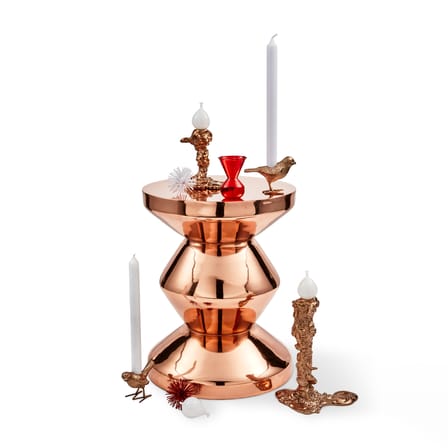 Bougeoir Drip Large métal or / H 25 cm - Pols Potten