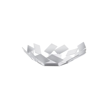 Corbeille La Stanza dello Scirocco métal blanc / Ø 24 x H 6 cm - Mario Trimarchi, 2009 - Alessi