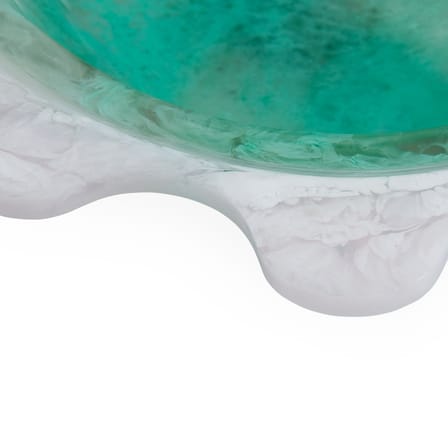 Coupe Mustique Ripple vert / Ø 37 x H 10,5 cm - Acrylique - Jonathan Adler