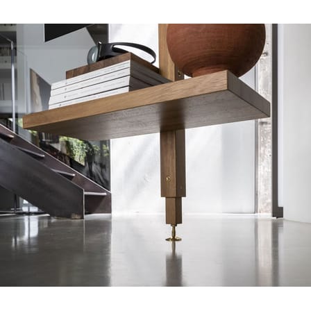 Etagère rotative Adélaide Wood bois naturel / Pivotante - Pour plafond de 230 à 253 cm - Mogg