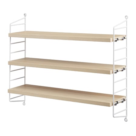Etagère String® Pocket Bois / L 60 x H 50 cm - Réédition 1949 - String Furniture