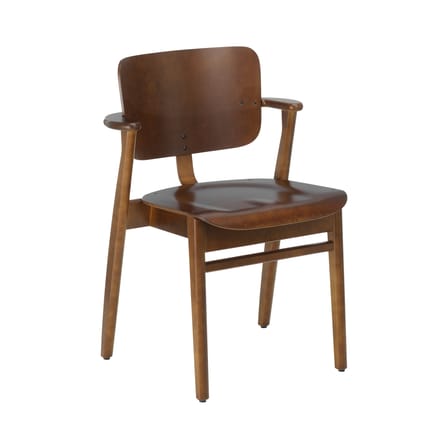 Fauteuil empilable Domus bois marron / Ilmari Tapiovaara, 1946 - ARTEK