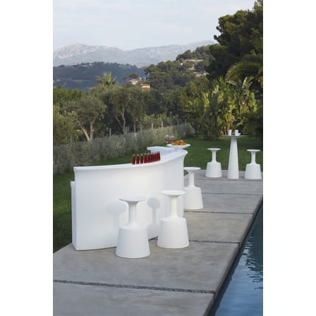 Break Bar Luminous bar plastic material white / L 175 cm - Slide