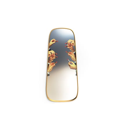 Miroir Toiletpaper métal verre multicolore or miroir / Lipsticks - 62 x 140 cm - Seletti