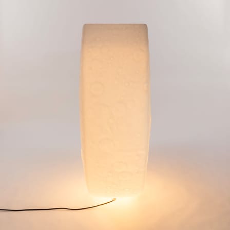 My Moon Outdoor floor lamp plastic material white / Luminous rocking chair - L 152 cm / Indoor-outdoor - Seletti