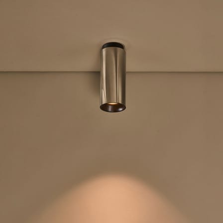 Plafonnier Tobo C65 métal / Ø 6,5 x H 16,5 cm - DCW éditions