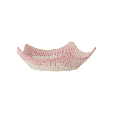 Plat de service Floral céramique rose / Ø 28 x H 9 cm - Bloomingville