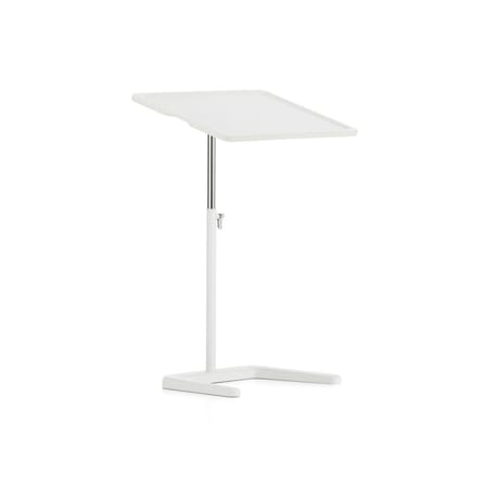 Pupitre NesTable plastique blanc / Table pour ordinateur portable - Plateau inclinable - Vitra