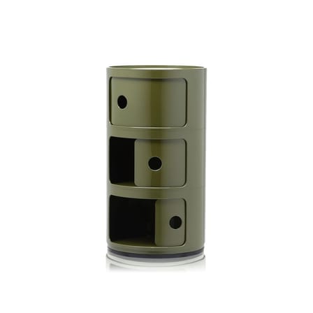 Rangement Componibili vert / 3 tiroirs - H 58 cm - Anna Castelli Ferrieri, 1968 - Kartell