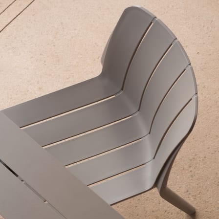Tiberina Stacking chair composite material beige / Set of 6 Stacking chairs - NARDI