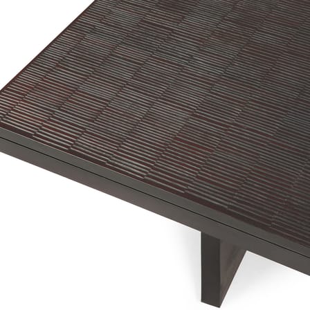 Table basse Grooves bois noir / 135 x 65 cm x H 34 cm - Ethnicraft