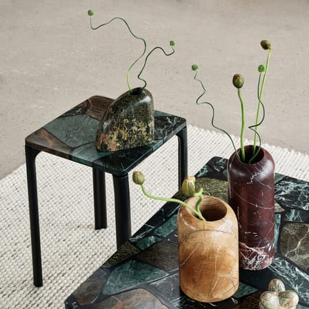 Tavolino d'appoggio Smash marmo verde / 35 x 35 x H 50 cm - Tom Dixon