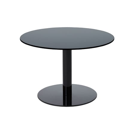 Tavolino Flash vetro nero / Vetro - Ø 60 x H 40 cm - Tom Dixon