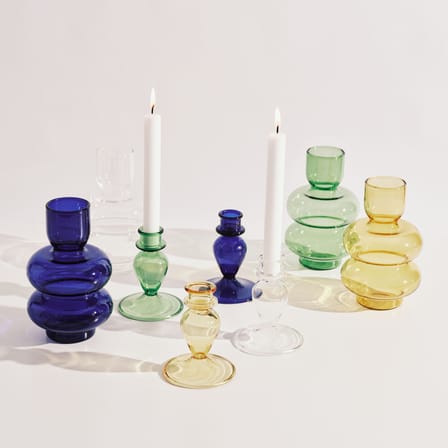 Vase Bubble verre bleu / H 15 cm - Serax