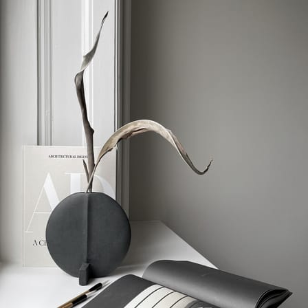 Vase Guggenheim Small céramique noir / Ø 23 cm - 101 COPENHAGEN
