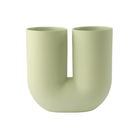Vase Kink céramique vert / Earnest Studio, 2018 - H 26,3 cm - Muuto